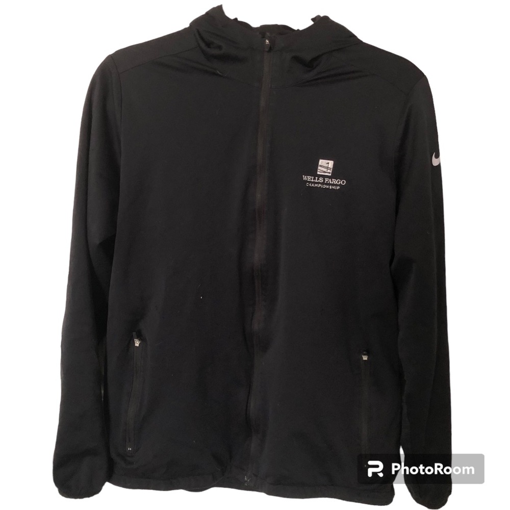 Nike Golf Black Hooded Lightweight Jacket from Wells Fargo Tournament.